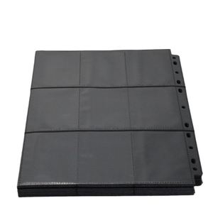 Páginas de Repuesto Transparentes para Tarjetas, Tipo Cuadriculadas, de PP, para Juegos de Cartas TCG, Hojas Sueltas, 3 y 11 Orificios, Tamaño A4 - Product Image 1
