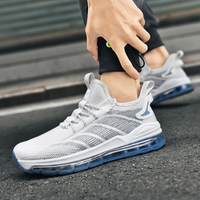 Chaussures de course à coussin d'air intégral avec logo personnalisé, baskets en maille technique, baskets athlétiques, grandes tailles 38 à 48, chaussures de sport