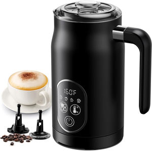 Mousseur à lait portable 4-en-1 pour café, chocolat chaud et latte, avec support pour expresso et fonction de chauffe-mousse – Vente en gros - Product Image 1