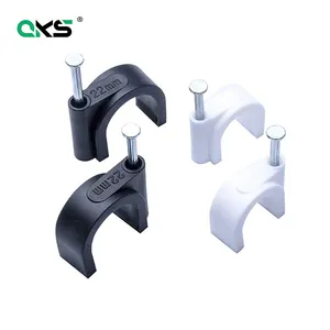 Clip porte-câble nylon câble fixation clip support fil pinces fixes Adhésif Tie Mount KSS PE ciment renfort clou acier clou