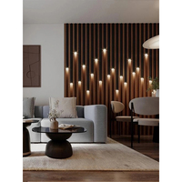 Panneau mural décoratif intérieur LED ciel étoilé, panneau mural 3D en PVC avec éclairage LED