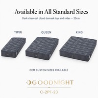 Matelas à ressorts ensachés haut de gamme écologique avec surmatelas en bambou pour chambre à coucher BS7177, fermeté personnalisable, pour hôtels, OEM ODM