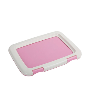 Bac à litière pour chat <span class=keywords><strong>Reseau</strong></span> Type de plaque plate Chien de petite race Conception encliquetable Coin attaché Empêcher de pousser les excréments Bac à litière pour animaux de compagnie - Product Image 5