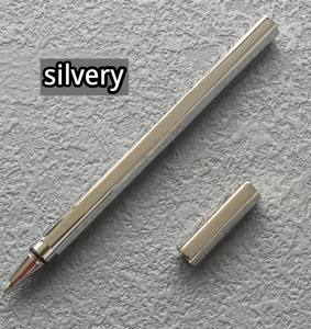 Stylo à bille hexagonal créatif en cuivre minimaliste nordique, encre noire 0,5 mm - Product Image 4