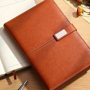 Carnet en cuir PU A5 de qualité supérieure, couverture rigide, logo personnalisé, agenda d'affaires, journal promotionnel, carnet pour entreprise - Product Image 1