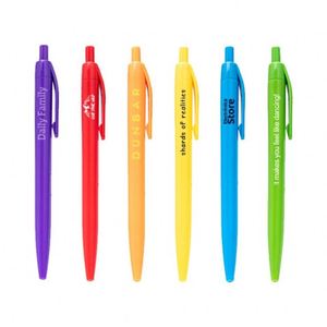 Wholesale <b>Multiple</b> <b>Color</b> Plastic Retractable Promotional <b>Pen</b> Cheap Custom Advertisement Bulk Logo Gift Ballpoint <b>Pens</b> - Product Image 6