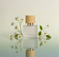 Vente en gros de flacons de parfum en verre transparent personnalisés, vides, 30 ml, 50 ml, 100 ml, avec vaporisateur et boîte d'emballage