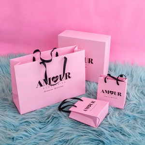 Custom chiusura sacchetti regalo per prodotti per la cura crema scatole di candele borsa con manico <span class=keywords><strong>stin</strong></span> accessori personalizzati - Product Image 4