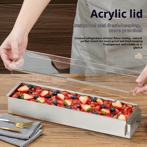 Molde Rectangular para Pastel de Tiramisú de Aleación de Aluminio con Tapa, Bandeja Rectangular para Hornear Pasteles, Molde para Tiramisú - Product Image 1