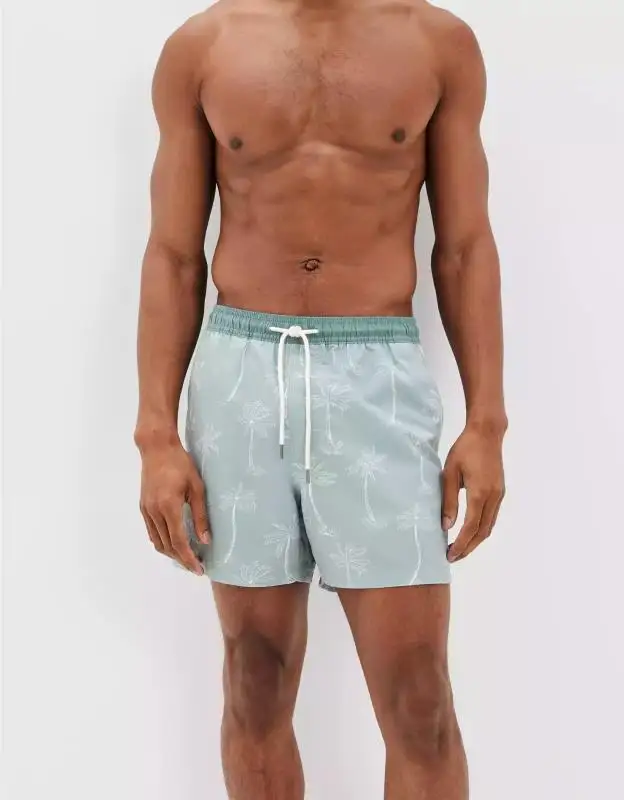 Bañador tropical personalizado para hombre, traje de baño de diseño personalizado, pantalones cortos de playa de cintura alta con estampado Floral, 2022