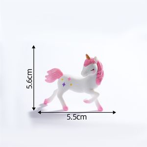 Miniaturas de Resina para Decoración de Jardín, Serie de Granja de Caballitos de Dibujos Animados, Simulación de Animales, Adornos Pequeños para Paisajismo - Product Image 6