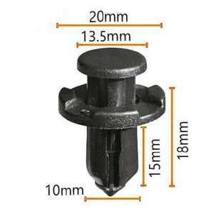 Venta al por mayor Stock Clips de plástico para vehículos automotrices nueva condición <span class=keywords><strong>B</strong></span>.M.W Su.ba.<span class=keywords><strong>ru</strong></span> 1000 unids/bolsa 20 bolsas/cartón - Product Image 2