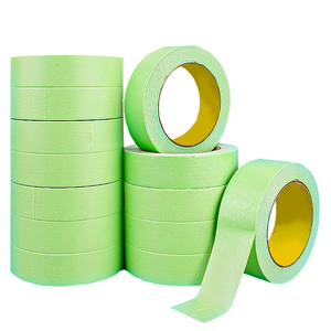 Cinta <span class=keywords><strong>de</strong></span> papel Washi verde <span class=keywords><strong>de</strong></span> baja adherencia - Product Image 1
