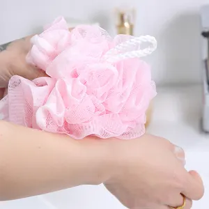 Natural bath flower shower ball sponge eco friendly body loofah Puffs Large Bath Ball Shower Loofah Bath Brushes Sponges Puffs