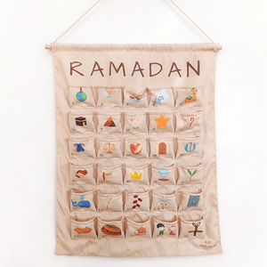 <span class=keywords><strong>Calendario</strong></span> de Adviento de Ramadán para Niños, de Lona Rellenable, con Bolsillos, Juguetes Musulmanes de Alta Calidad, Venta al Por Mayor 2026 - Product Image 2
