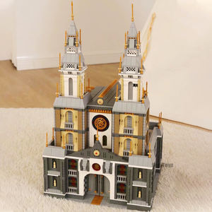 ZHE GAO 00967 église médiévale européenne Mini château <span class=keywords><strong>de</strong></span> <span class=keywords><strong>chevalier</strong></span> briques modulaires jouets pour fille cadeau d'anniversaire ensembles <span class=keywords><strong>de</strong></span> blocs <span class=keywords><strong>de</strong></span> construction - Product Image 2