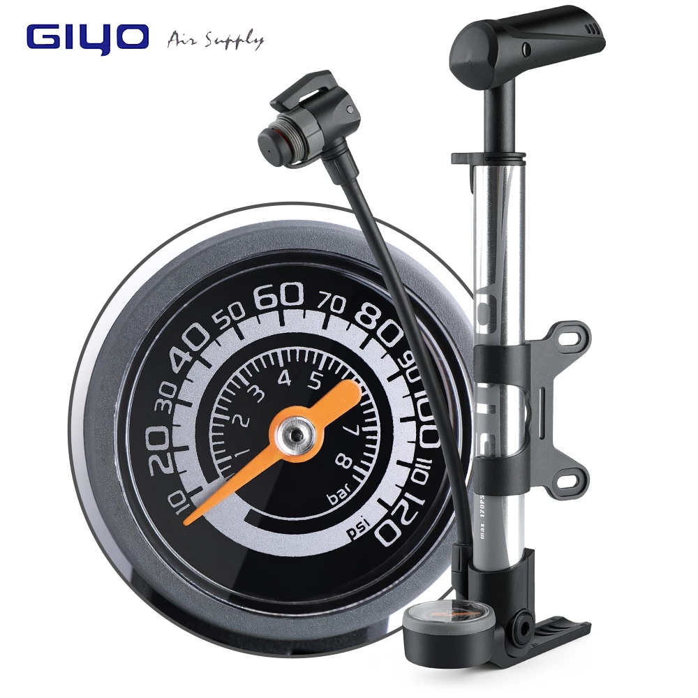 GIYO Pump 300 PSI High-Pressure Bike Air Shock Pump