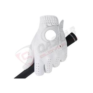 High Quality Customize Logo Genuine Cabretta White-Leather Breathable Baseball-Exercises Sports Driving <b>Golf</b> <b>Gloves</b> - Product Image 3