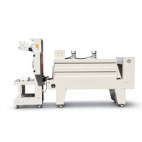 Machine d'emballage sous film rétractable semi-automatique à barre en L, double moteur, équipement d'emballage électrique pour l'eau en bouteille