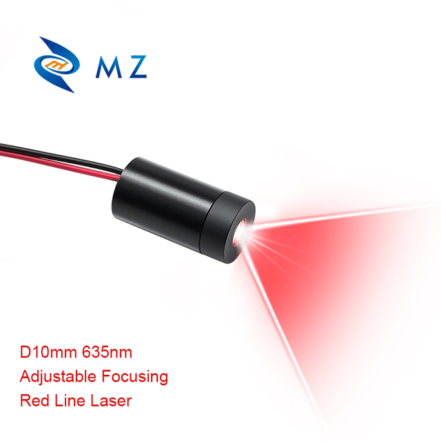 New Compact Adjustable Focusing 635nm D10mm 0.5mW 1mW 5mW 10mW 3V High-Accuracy Red Line Laser Diode Module Industrial Grade