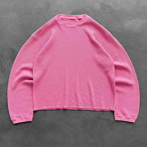 เสื้อยืดโอเวอร์ไซส์ทรงครอป แขนยาว ผ้าโพลีเอสเตอร์/คอตตอน สำหรับผู้ชาย  แบบเรียบ  คุณสมบัติป้องกันขนร่วงและระบายอากาศได้ดี - Product Image 3