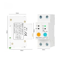Mini-interrupteur intelligent Wi-Fi en plastique avec protection contre les fuites de tension, contrôle à distance par téléphone mobile, relais temporisé industriel MCB 3kA