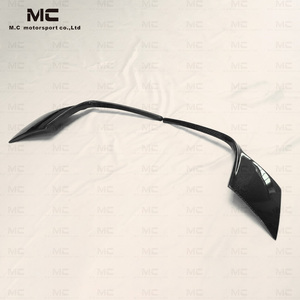 Parti esterne Auto <span class=keywords><strong>O</strong></span> stile coltello da vento posteriore in fibra di carbonio per Porsche 911 992 2018 + Carrera Targa posteriore Canard Splitter posteriore - Product Image 3