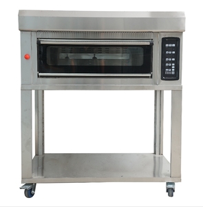 Four à gaz commercial 1 niveau 2 plateaux avec support pour boulangerie et usine de snacks - Product Image 3
