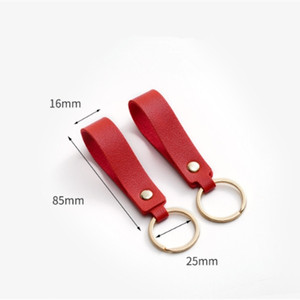 Tùy chỉnh Keychain logo vàng chìa khóa xe Móc chìa khóa chủ Vòng da Keychain cho quà tặng khuyến mãi - Product Image 2