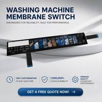 Autocollants de panneau de commande personnalisés par le fabricant, résistants aux rayures et à l'usure, pour surfaces commerciales et de machines à laver