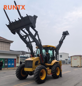 RUNTX Chinese Brand New 388h Bagger lader mit sechs in einem Eimer - Product Image 1