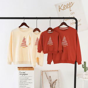 Abito in cotone organico per famiglie felpa abbinata famiglia abiti personalizzati da papà e figlio abbinati a <span class=keywords><strong>Mama</strong></span> e Mini maglione - Product Image 2