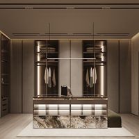 Armoire dressing moderne de luxe artisanale 2025 pour chambre à coucher, mobilier de maison