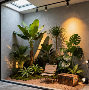 Plantes vertes artificielles pour le bureau, l'hôtel, <span class=keywords><strong>sous</strong></span> les escaliers et l'aménagement paysager intérieur - Product Image 1