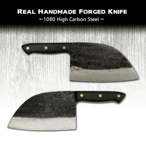 Couperet de boucher en acier à haute teneur en carbone filet de désossage couteau serbe de cuisine viking couteau Almazan de Chef forgé à la main avec sac en cuir - Product Image 2