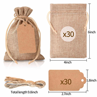 Vente en gros de pochettes en jute écologiques personnalisées avec logo, couleur naturelle, pour emballer des bijoux, des cadeaux, des objets, sac en chanvre à cordon, utilisation quotidienne