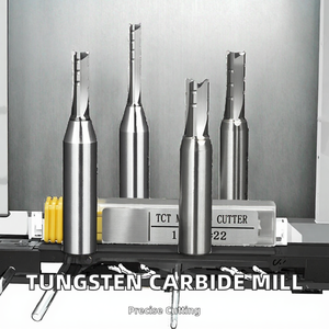 Fraise à queue en carbure de tungstène haute précision YUFU, revêtement AlTiN, 3 cannelures, queue 40Cr, fraisage en pente OEM, garantie 3 ans pour CNC - Product Image 2