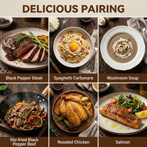 Poivre noir aromatique séché 100g, épices entières pour la fabrication de saucisses, assaisonnement en poudre, arôme intensificateur, expédition rapide - Product Image 5