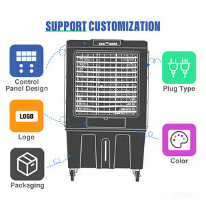 เครื่องทำความเย็นอากาศ 20000 ลูกบาศก์เมตรต่อชั่วโมง ระบบทำความ<span class=keywords><strong>เย็น</strong></span>อากาศอุตสาหกรรม เครื่องปรับอากาศแบบพกพา <span class=keywords><strong>พัดลม</strong></span> - Product Image 3