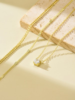 Cadeaux pour femmes : Colliers superposés en or pour femmes, plaqué or 14K et argent sterling, ensemble de colliers pendentifs délicats, chaîne cubaine et ras-de-cou