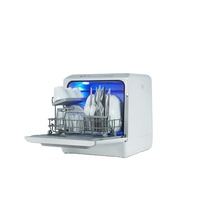 Slimme 5-delige desktop-installatie, gratis mini, ruimtebesparend en energiezuinig, vrijstaande, verwijderbare droger, vaatwasser