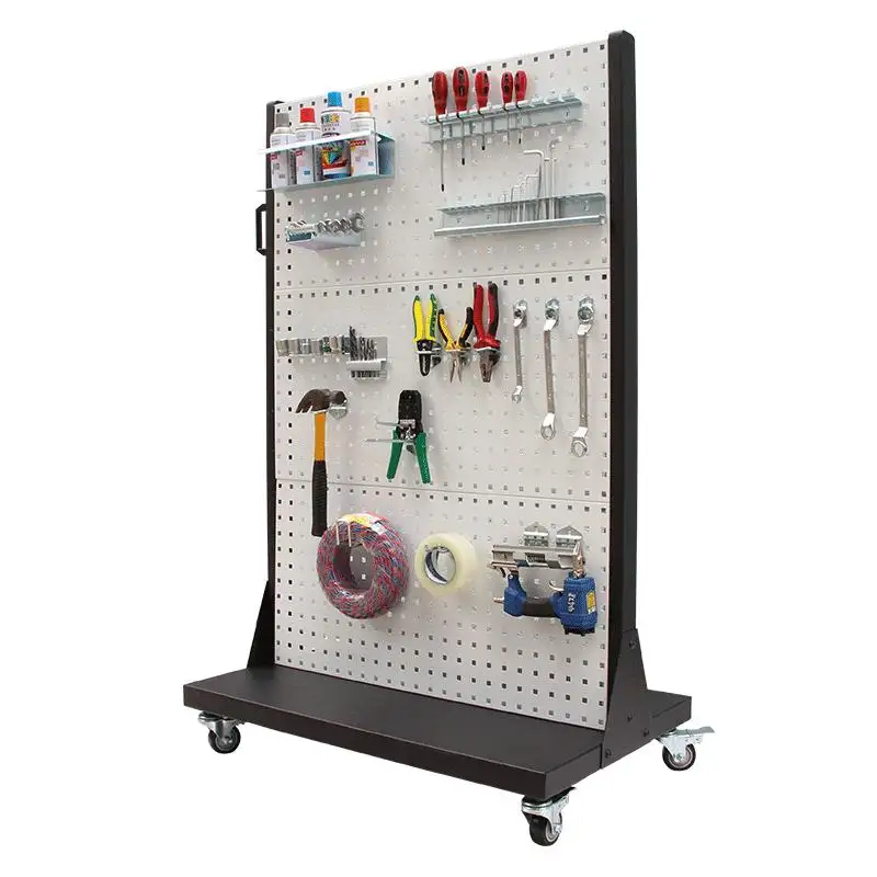 Fabriek Custom Pegboard Power Tool Display Rack Voor Winkels Supermarkt Opknoping Haak Pegboard Hardware Winkel Stand