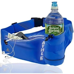 Pack d'échantillons gratuit : ceinture de course sportive avec porte-bouteille et 2 poches zippées pour iPhone, Samsung - Product Image 1