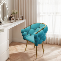 Home Stuhl Gold Luxus Günstige Nordic Modern Metall Stoff Sofa Sets Samt Flügel Warten Lounge Akzent Möbel Wohnzimmer Stühle