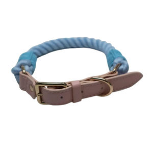 PUPE vente en gros de luxe en cuir PU laisse et collier pour chien ensemble tissé corde conception Options multicolores pour la vente en gros - Product Image 3