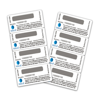 Conception personnalisée imprimée loto gagner de l'argent cartes à gratter cartes-cadeaux prépayées