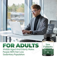 Vitahealthy OEM/ODM Capsules de Palmier Nain Naturelles et Végétaliennes pour Améliorer la Perte de Cheveux, Extraits Herbacés, Maintenir la Santé de la Prostate