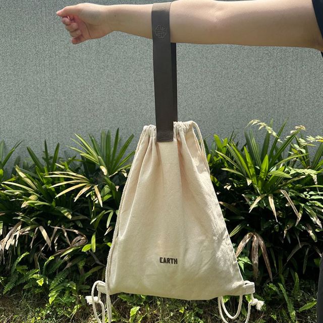 Factory Price Ecological Recycled Cotton Backpack Cotton Canvas Fabric Muslin Drawstring Bag Casual Backpack for Travelling