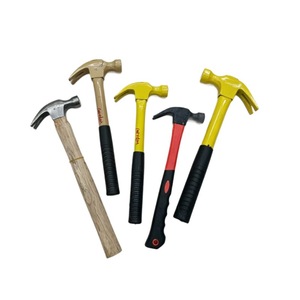 Martillo de garra de varios tamaños con mango de hierro (diseño de cabeza negra y mango rojo), cabeza de acero de alto carbono, garras antideslizantes para carpintería - Product Image 5
