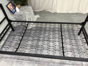 Base de <span class=keywords><strong>Cama</strong></span> Individual Ajustable en Altura, Totalmente Metálica, con Soporte de Láminas de Resorte, Color Negro, No Requiere Somier - Product Image 6